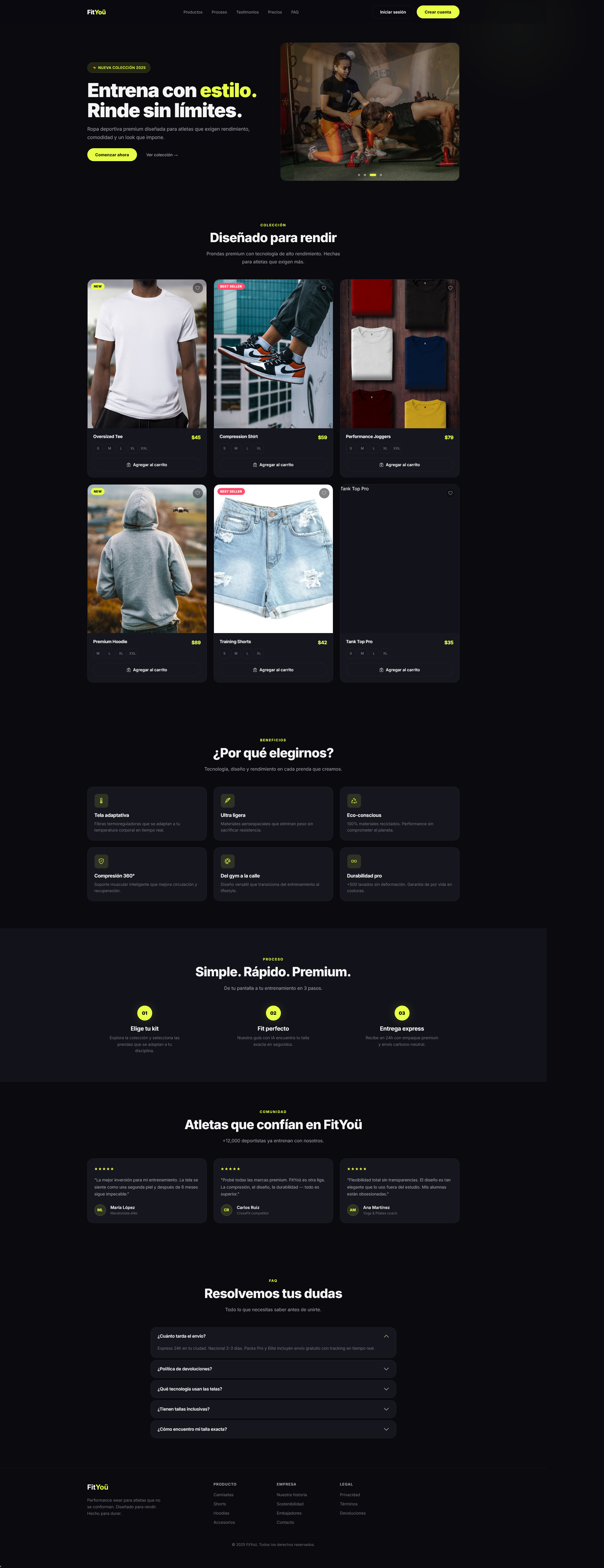 Fit-Ü - Tienda en línea en desarrollo